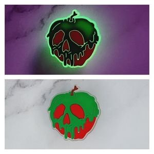 GLOW IN THE DARK Poison Apple Croc Charm